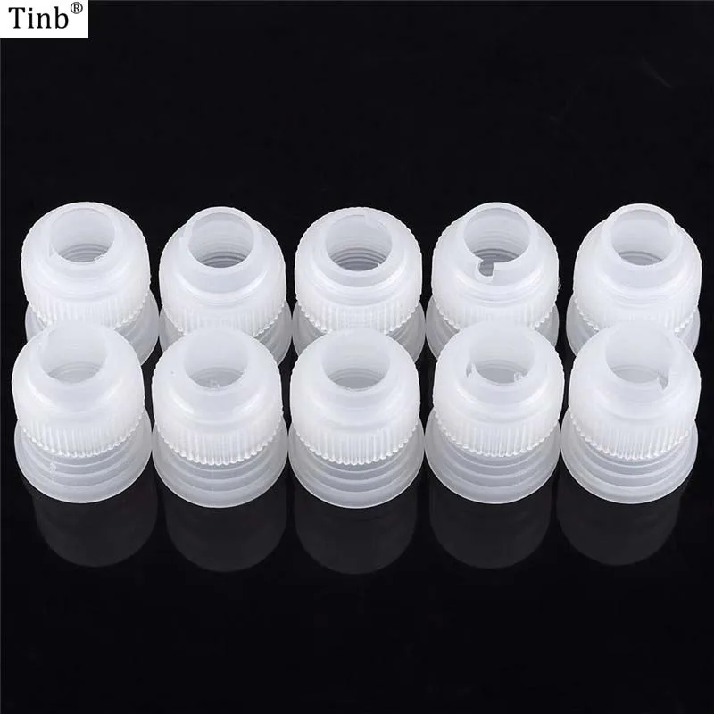 Hot 10pcs Plastic Icing Piping Couplers S/M/L Pastry Coupler Baking