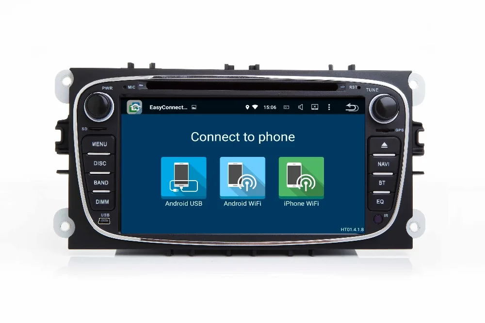 Clearance 7"HD 1024X600 Android 7.1 Car DVD GPS For Ford Mondeo C-max S max Galaxy Wifi 3G Bluetooth Radio RDS SD Free Map Camera+Car DVR 22