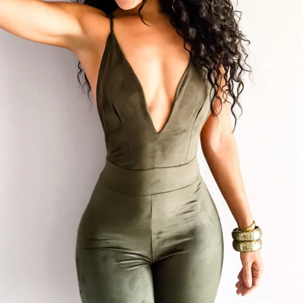 Deep-V Sexy Bodysuit Women Jumpsuit Body Feminino Combinaison Femme Rompers Womens Jumpsuits Body Mujer Women Bodysuits Femme