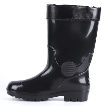 

Warm Men's Boots In The Rain Boots Safety Labor Force Protection Water Shoes Site Practical Water Shoes Shoes