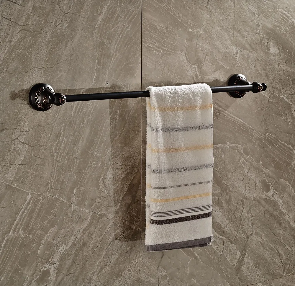 

Wall Mounted Oil Rubbed Broze Towel Shelf Single Towel Bar Freeshipping