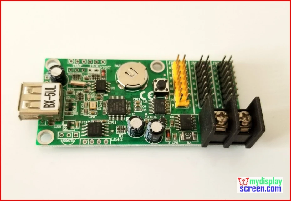 Onbon bx 5ul usb порт размер управления 320*32 поддержка всех одного цвета панель 2 HUB12 1