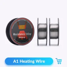 Volcanee 10 м/рулон A1 катушка нагревательный провод для RDA RBA RTA бак испарителя атомайзера Vape DIY Rebuildable провода катушки инструменты электронная сигарета