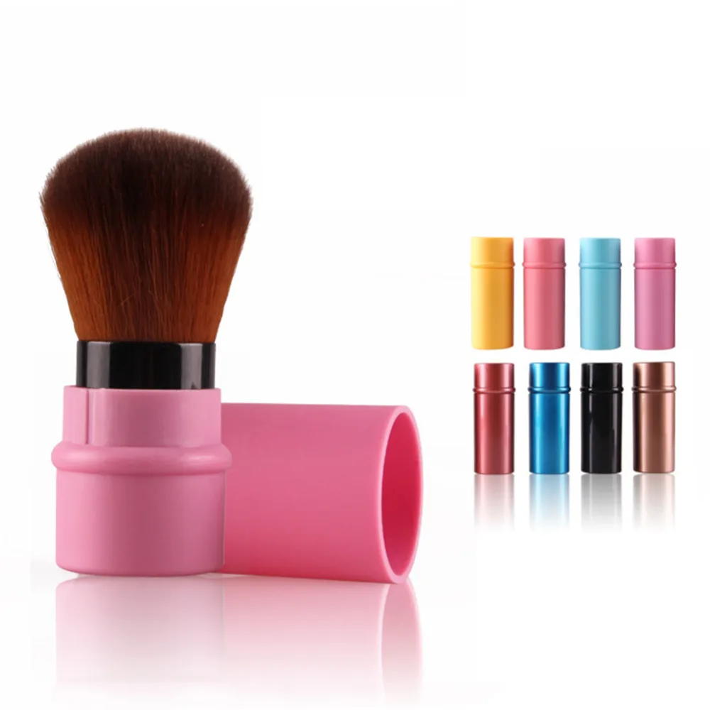 Retractable Blush Makeup Brush Retractable Pro Foundation Cosmetic