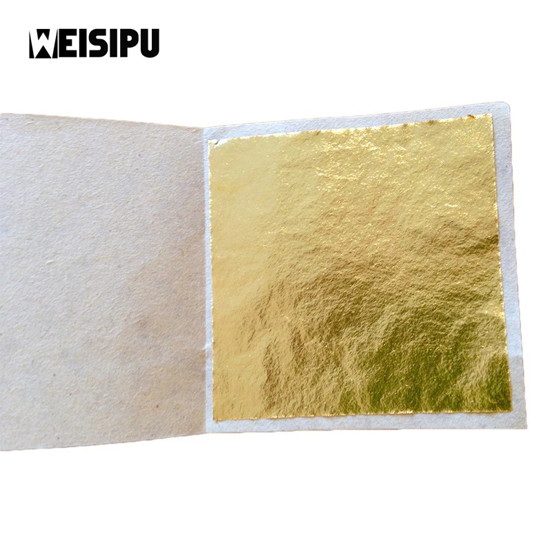 WEISIPU 100 шт./лот Золотые листы для художественных поделок дизайн золочения каркаса