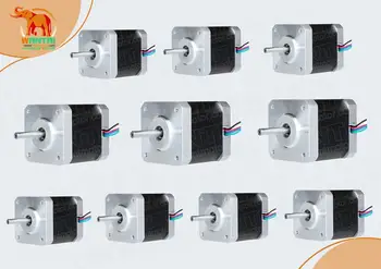 Ultra low price!Only 50USD!US FREE!10pcs Nema 17 wantai stepper motor 42BYGHW804 4800g.cm 1.2A CNC Mill 3D Printer Machine Ultra low price!Only 50USD!US FREE!10pcs Nema 17 wantai stepper motor 42BYGHW804 4800g.cm 1.2A CNC Mill 3D Printer Machine