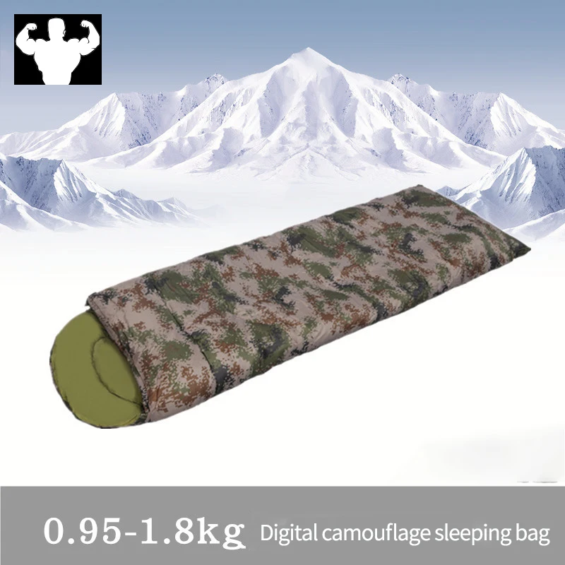 

Camping Sleeping Bag, Lightweight 4 Season Warm & Cold Envelope Backpacking Sleeping Bag for Outdoor Traveling Hiking Fast Fold