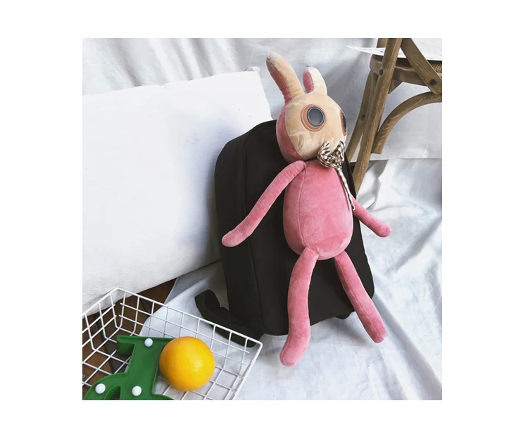 Menghuo Rabbit Canvas Backpack for Women Cute Funny Backpacks for Teenager Girls Lolita Bag Kawaii Backpack Mochilas femininas_34_13