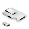 EDC – pince à billets en métal, Ultra-mince, Portable, extérieur, multifonction, haute capacité, pince à cartes, poche, unisexe, outil de portefeuille noir ► Photo 1/6