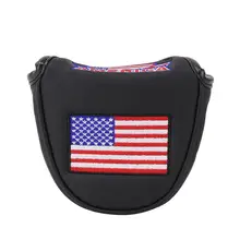 Клюшки для клюшек для гольфа флаг США с магнитным синтезом кожи Классический дизайн