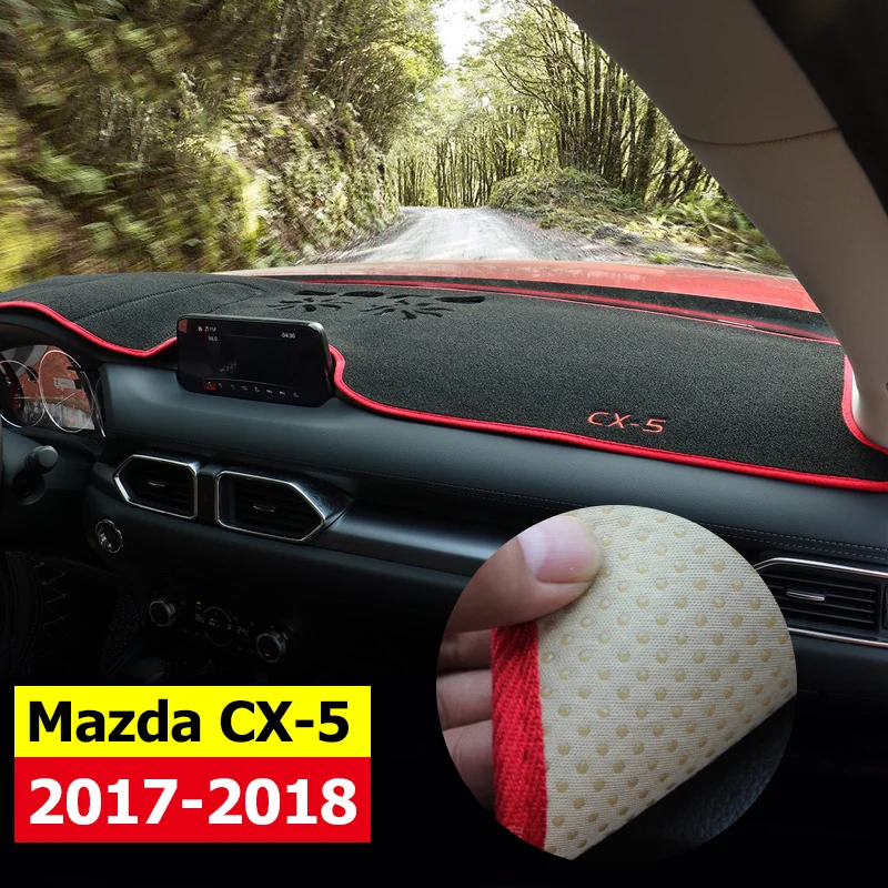 Car dashboard Avoid light pad Instrument platform desk cover Mats Carpets LHD For MAZDA CX 5