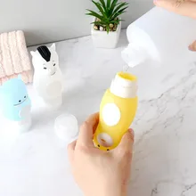 Портативная креативная бутылка дорожная силиконовая коробка для хранения эмульсии Косметическая пустая бутылка набор шампунь дозатор-гель для душа