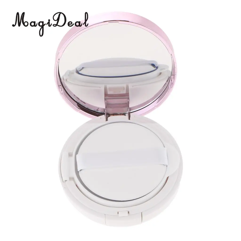 Empty Portable Air Cushion Puff Container Dressing Case Powder Puff Box With Sponge Mirror for BB CC Liquid Foundation Cream
