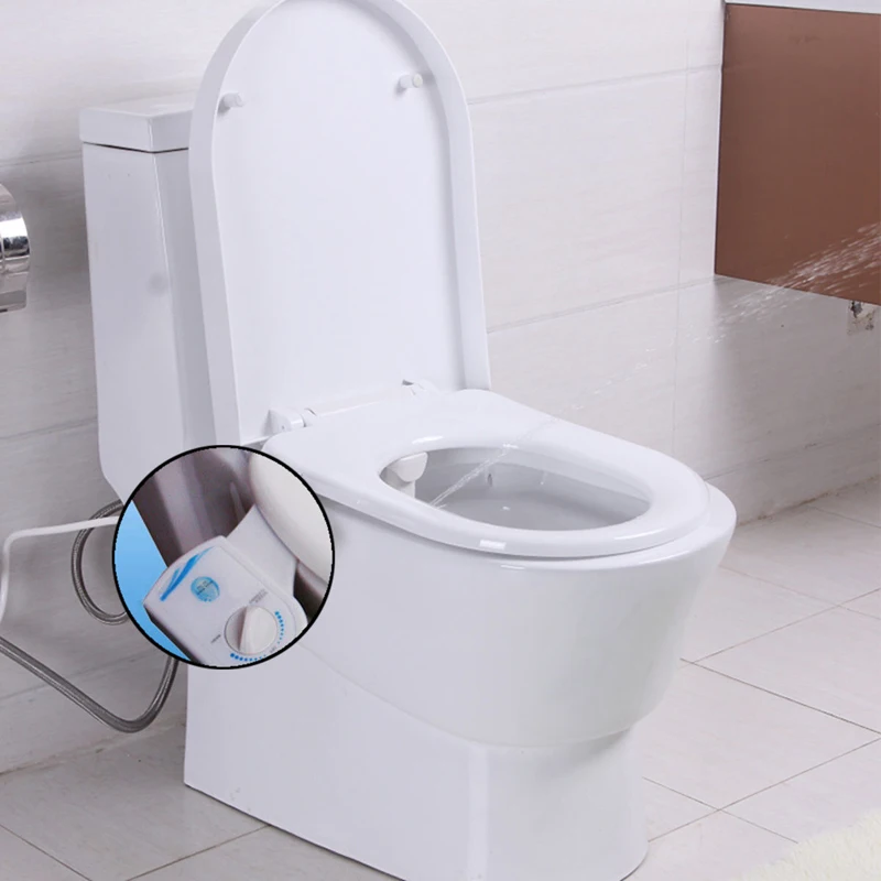 Adjustable Non-electric Bidet Fresh Water Spray Toilet Seat Nozzle Attachment for Toilet Spray Nozzle Women Bidet Washing Gun