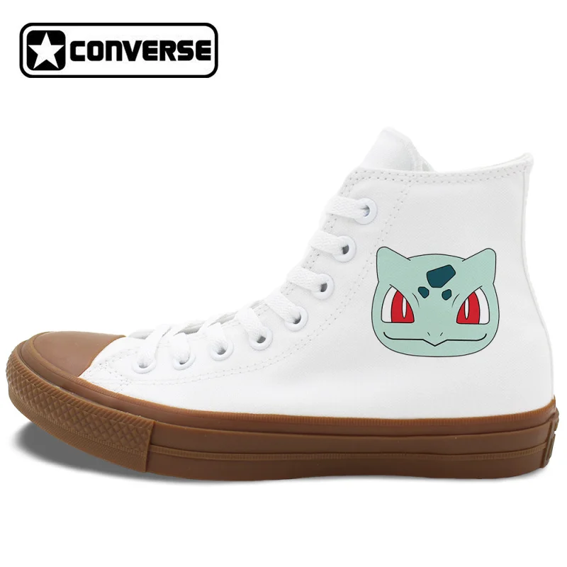 Prix pour Blanc Noir High Top Sneakers Toile Converse Chuck Taylor II Conception Pokemon Bulbizarre Anime Planche À Roulettes Chaussures Prix pour Blanc Noir High Top Sneakers Toile Converse Chuck Taylor II Conception Pokemon Bulbizarre Anime Planche À Roulettes Chaussures