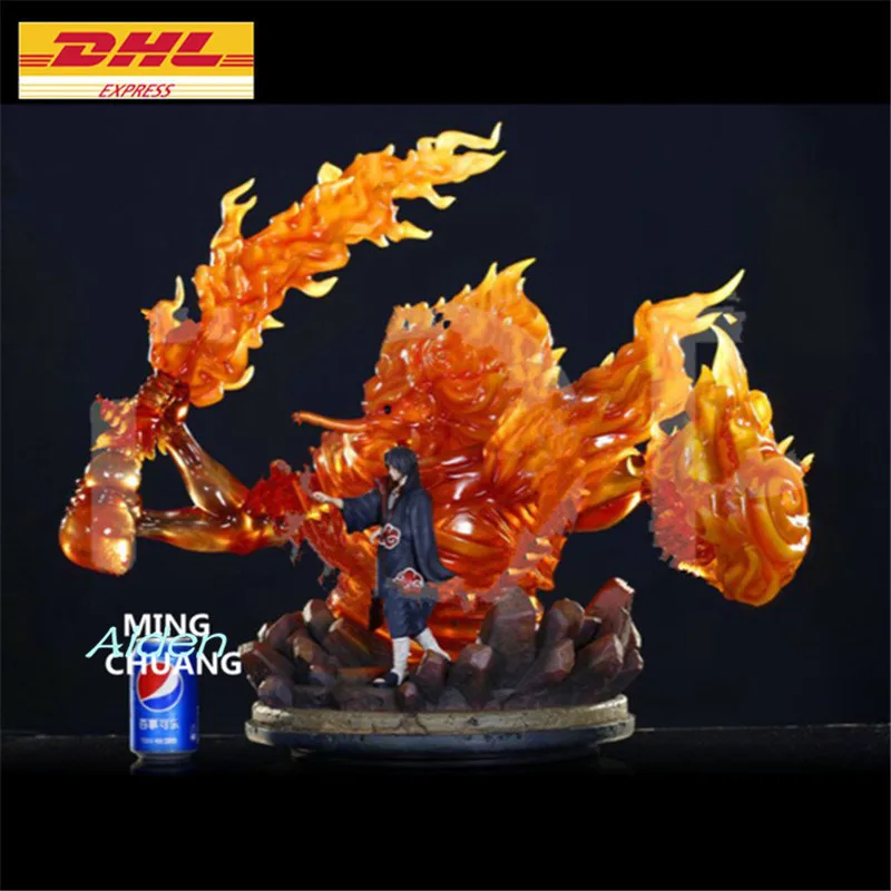 

26" Statue NARUTO Bust Akatsuki Full-Length Portrait Uchiha Itachi Susanoo GK Action Figure Collectible Model Toy BOX 67CM Z1105
