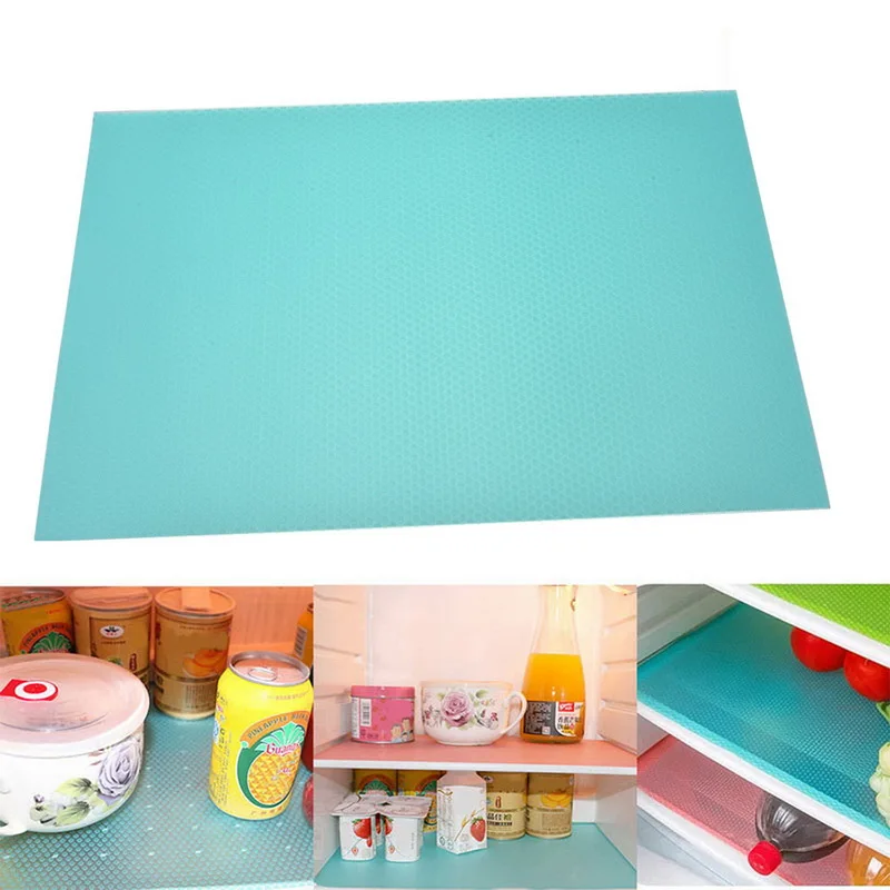 

Hoomall 4PCs/set Fridge Waterproof Mats Refrigerator Pad Antifouling Mildew Moisture Tailorable Pad For Kitchen