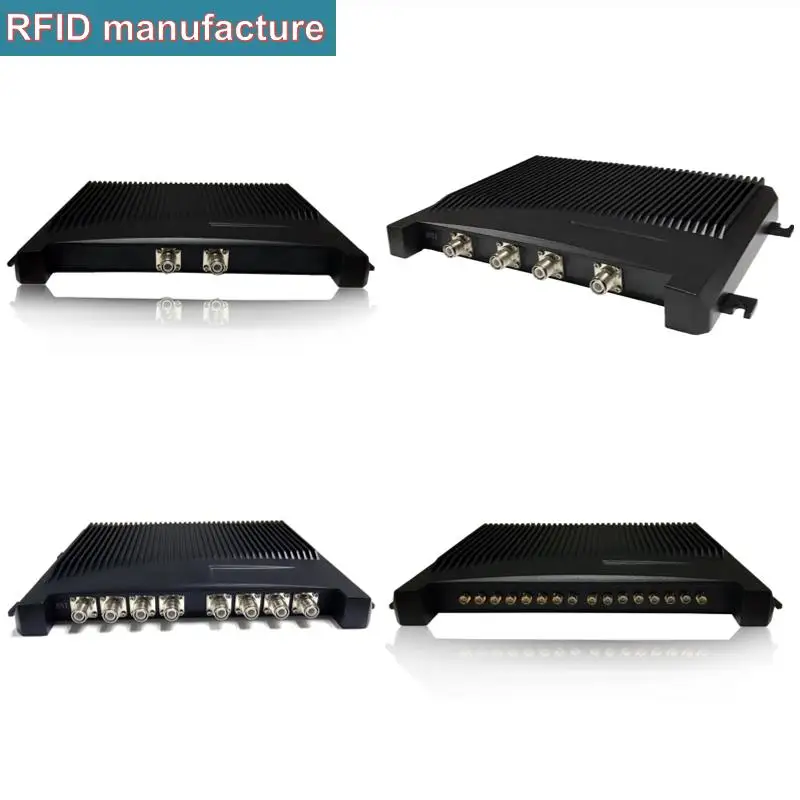 8 каналов UHF RFID Считыватель rfid RP TNC пассивный epc 865 ~ 868Mh IMPINJ r2000 для меток в беговой
