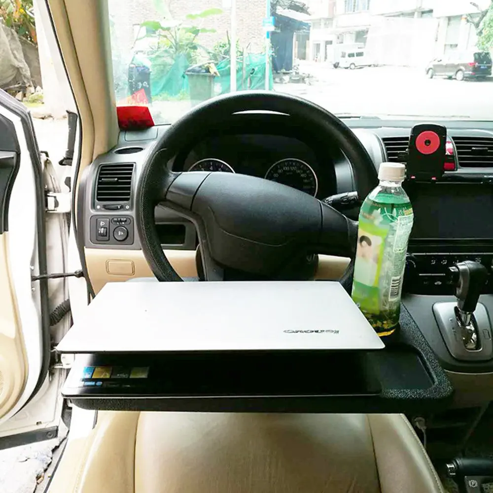 Подвижный автомобильный Настольный держатель для ноутбука, автомобильный рулевой поднос под руль, многофункциональная доска, обеденный стол, держатель для еды