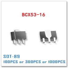 BCX53-16 80V 1A BCX53 padrão PNP 100PCS 300PCS 1000PCS SOT89 SOT-89 Alta Qualidade