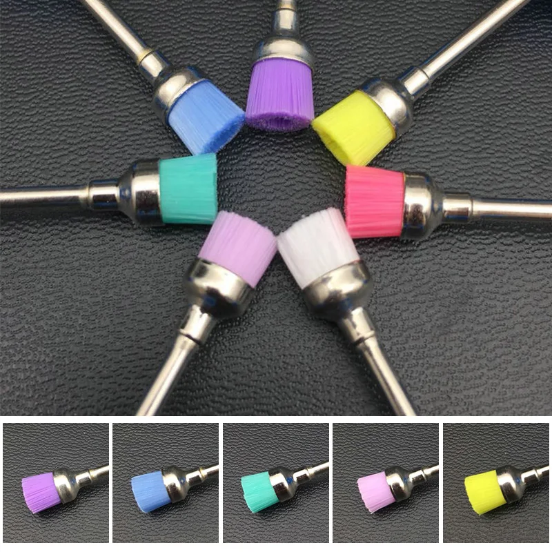 

Nail Art Drill Bit Cleaning Brush for Electric Machine Stainless Steel Material Colorful Design Professional Nails Tools