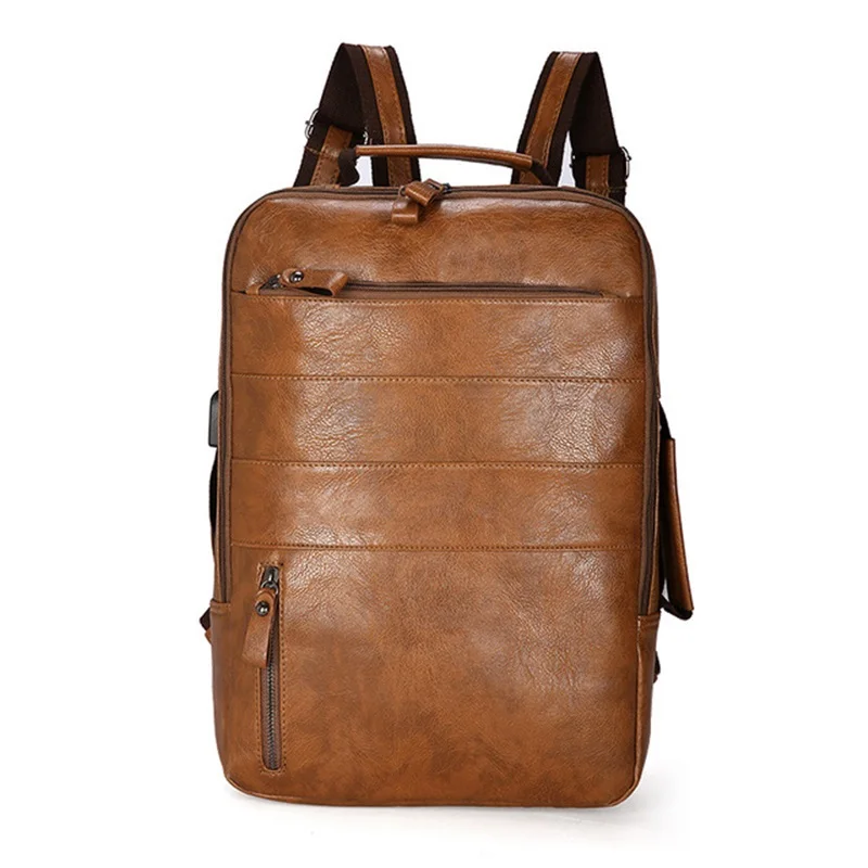 

men backpack pu leather business backpacks for girls teenagers school bag ladies shoulder bag unisex prints large backpack