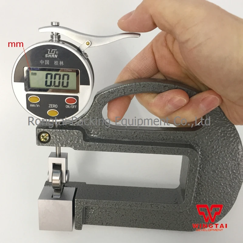 0 10mm 0.01mm Wheel Digital Thickness Gauge For Plastic Film,Paper
