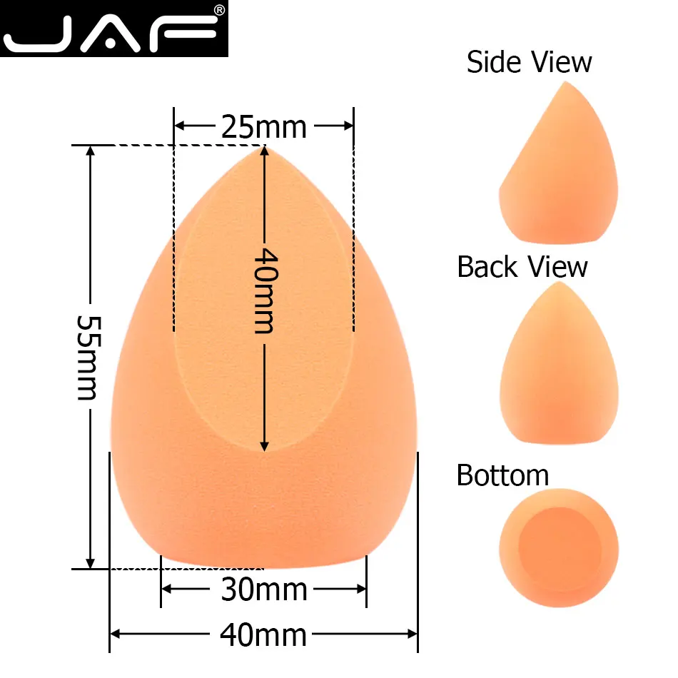 JAF Cosmetic Powder Puff Makeup Sponge Blender, Foundation Make Up Sponge for Face, Soft Miracle Complexion Concealer Makeup Egg