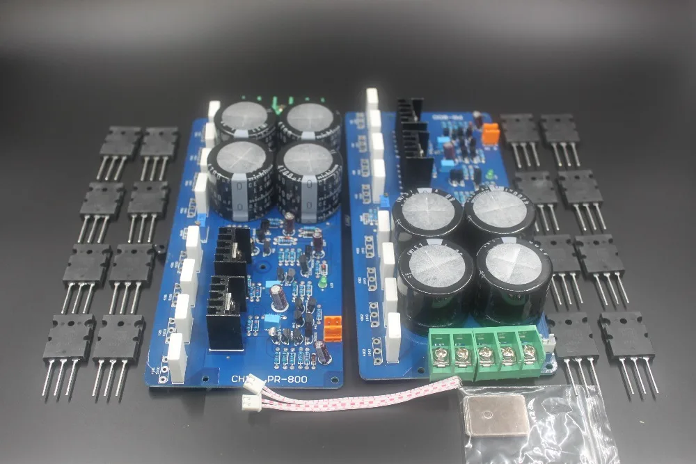 Assembled PR 800 1000W Class A and B professional stage fever 1000W power amplifier board finished