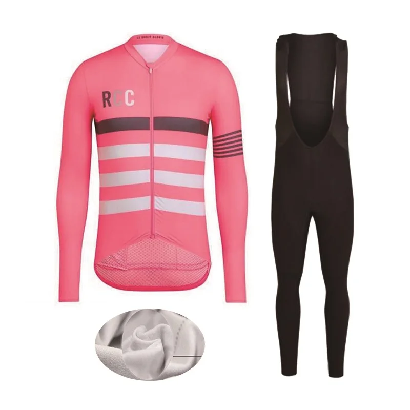 RCC зима термо флис Велоспорт Джерси Ropa Ciclismo Mtb с длинным рукавом Одежда для велосипеда Maillot Biciclet - Цвет: Long Jersey