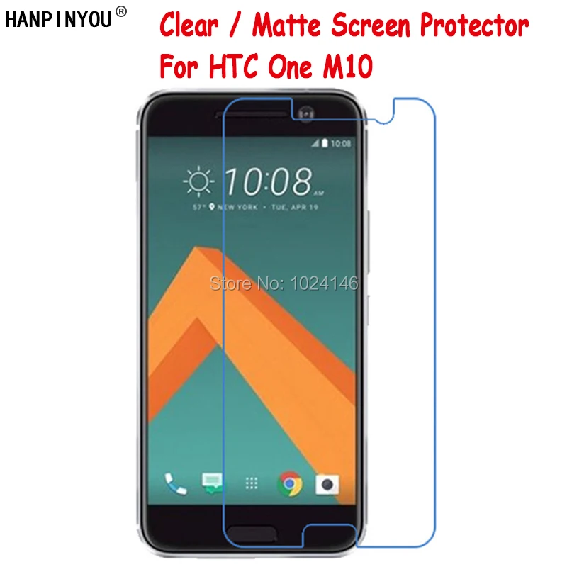 

New HD Clear / Anti-Glare Matte Screen Protector For HTC One M10 5.2 Inch Protective Film Guard With Cleaning Cloth