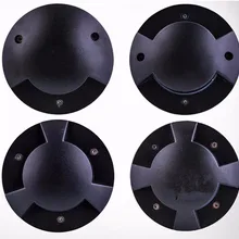 5 шт./лот 12 Вт полупрозрачные похоронен светильник s светодиодный подземный светильник утопленный пол 12V AC 85-265V 1/2/3/4 боковая открытая терраса светильник