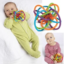 0-12 Months Child Toy Child Ball Toy Rattles Develop Child Intelligence Child Toys Plastic Hand Bell Rattle WJ266