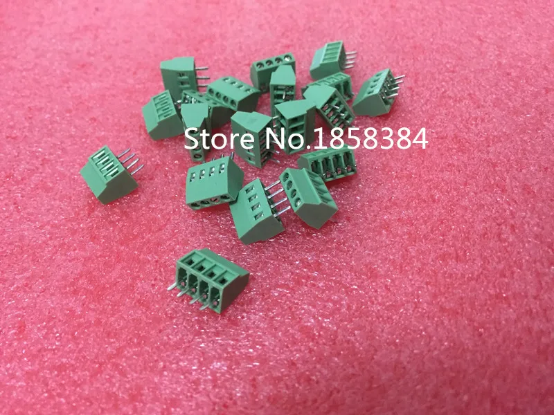 10pcs 4 Poles/4 Pin 2.54mm/0.1" PCB Universal Screw Terminal Block
