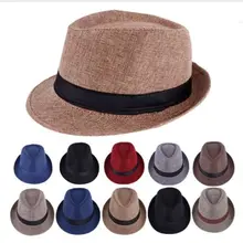 Уличные мужские повседневные одноцветные Панамы, фетровые шляпы с узором, мужские шляпы для пожилых, уличная Солнцезащитная шляпа, фетровая шляпа-котелок, кепки