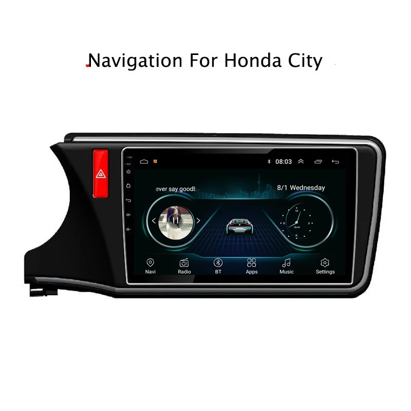 10 1 &quot2.5D IPS Android 8 автомобильный DVD GPS для Honda City/Greiz/Gienia 2015 2016 2017-Автомобильный Радио