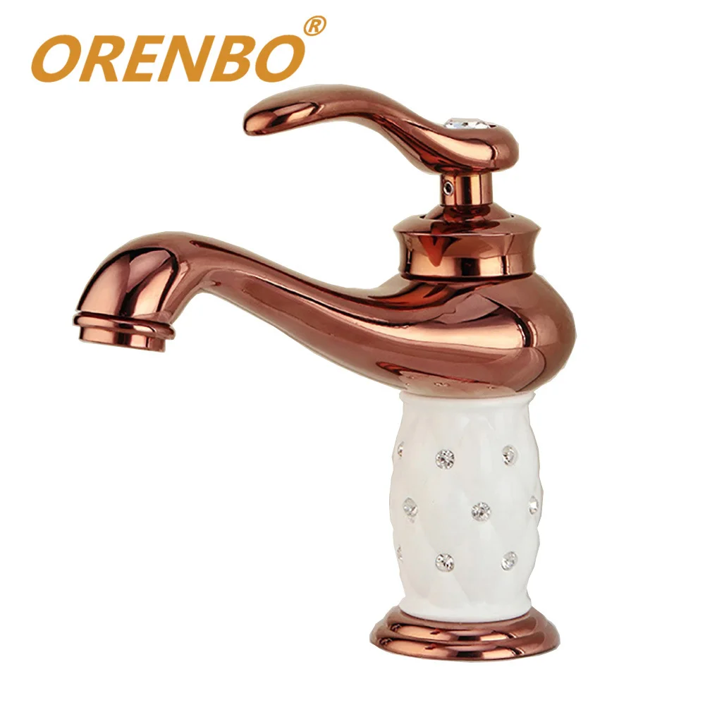 Buy ORENBO Basin Faucets Luxury Rosegold Mixer