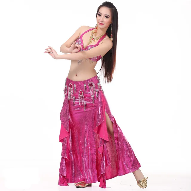 Costume de danse du ventre indien, 2 pièces/Costume, jupe de soutien-gorge,  vêtement Oriental, nouveau Style, 2019 - AliExpress Nouveauté & Usage  Spécial