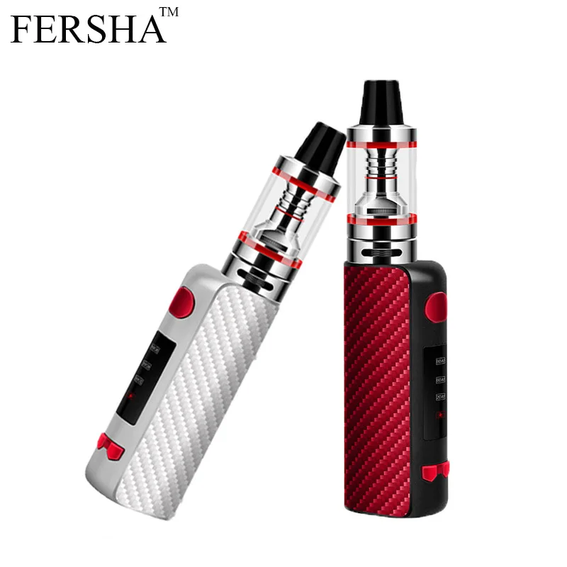 FERSHA Electronic Cigarette 80W vape mod box kit 2200mah 0.3ohm battery 2.5ml tank e-cigarette Big smoke atomizer vaper FERSHA Electronic Cigarette 80W vape mod box kit 2200mah 0.3ohm battery 2.5ml tank e-cigarette Big smoke atomizer vaper