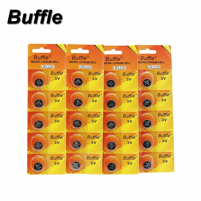 

20cs Buffle CR1220 BR1220 ECR1220 LM1220 3V 210mAh Lithium Button Coin Battery