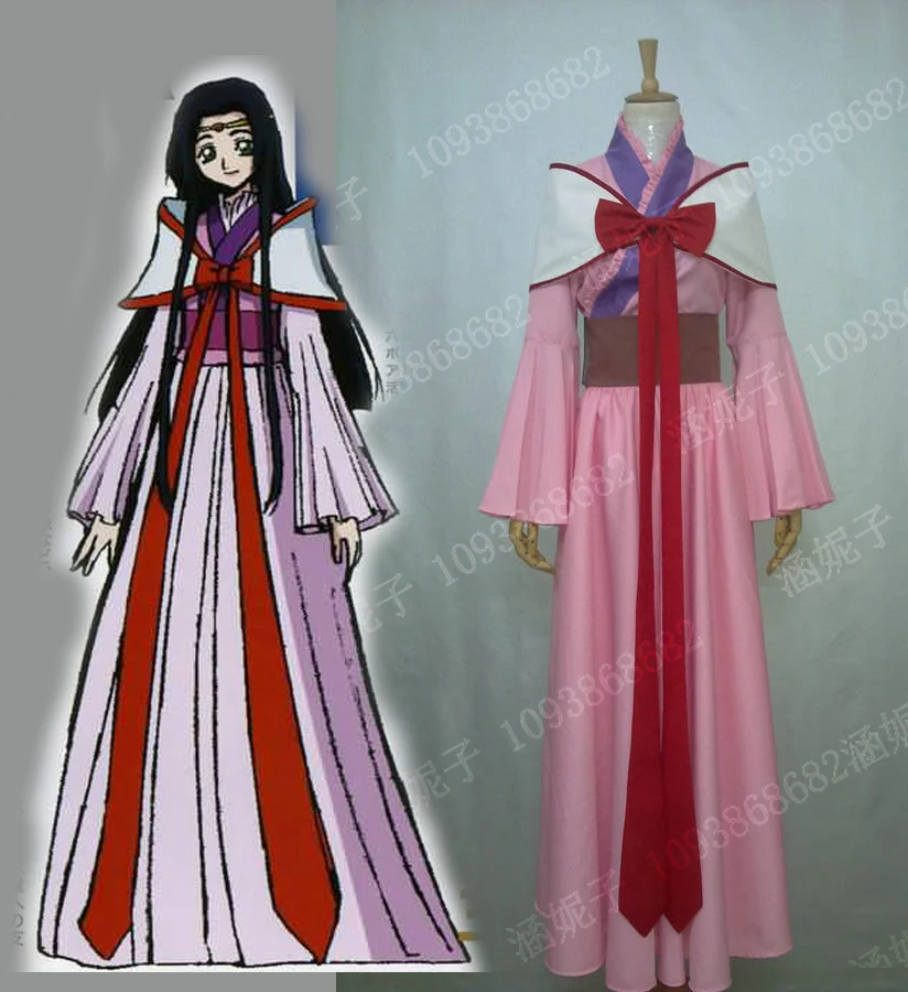 

Code Geass Sumeragi Kaguya Cosplay Costume pink dress 11