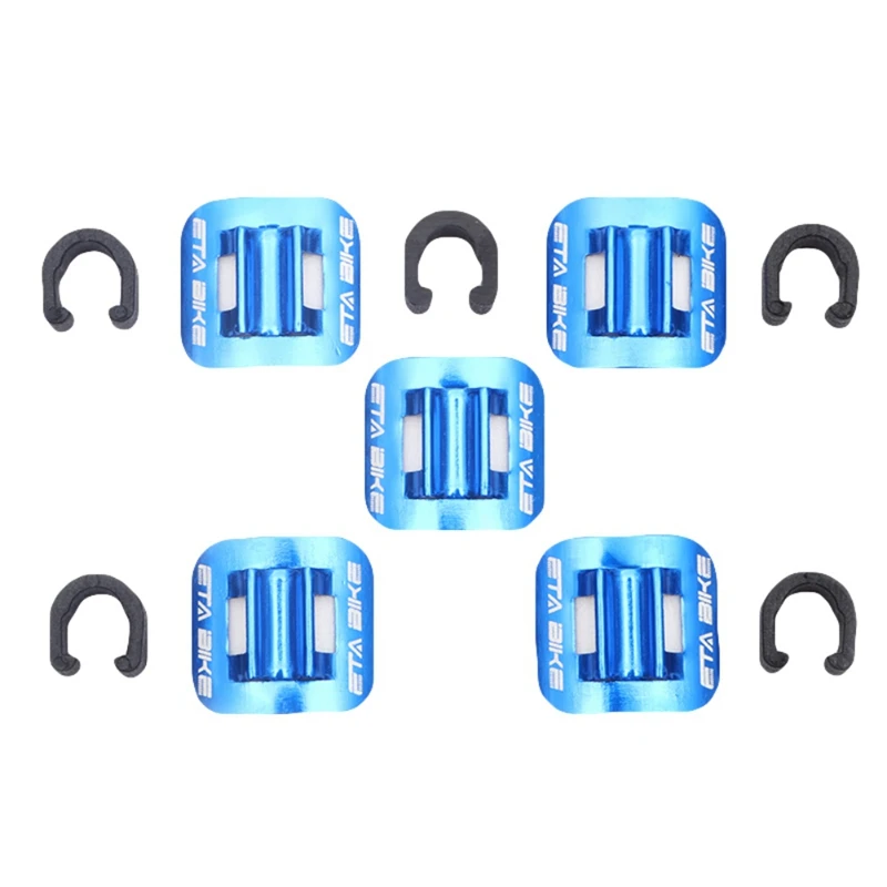 5PCS Bicycle Cables Housing Bike Oil Tube Fixed Clips Brake Cable Clamp Conversion Seat MTB | Спорт и развлечения