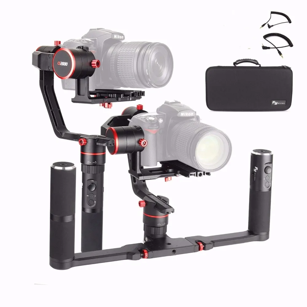  Feiyu a2000 With Dual Handle Grip 3-Axis Gimbal Stabilizer For Canon 5D IV III Sony Dslr Cameras Sm