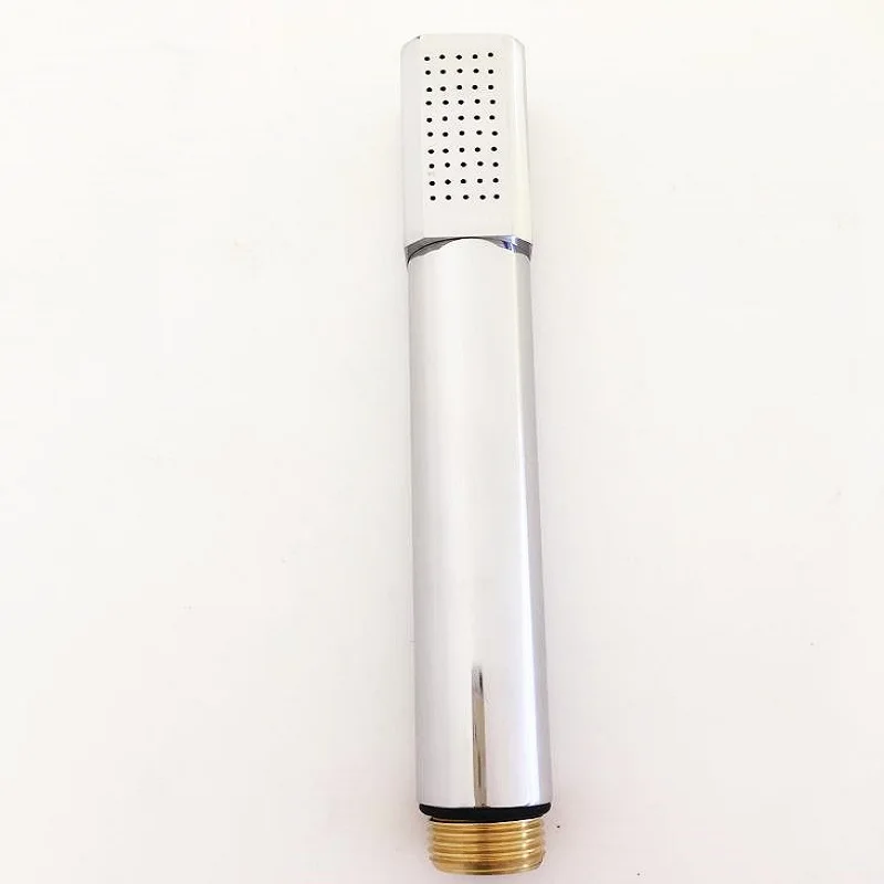 

Square shower bathroom rain hand shower head chrome finish stainless steel tube handheld booster shower copper