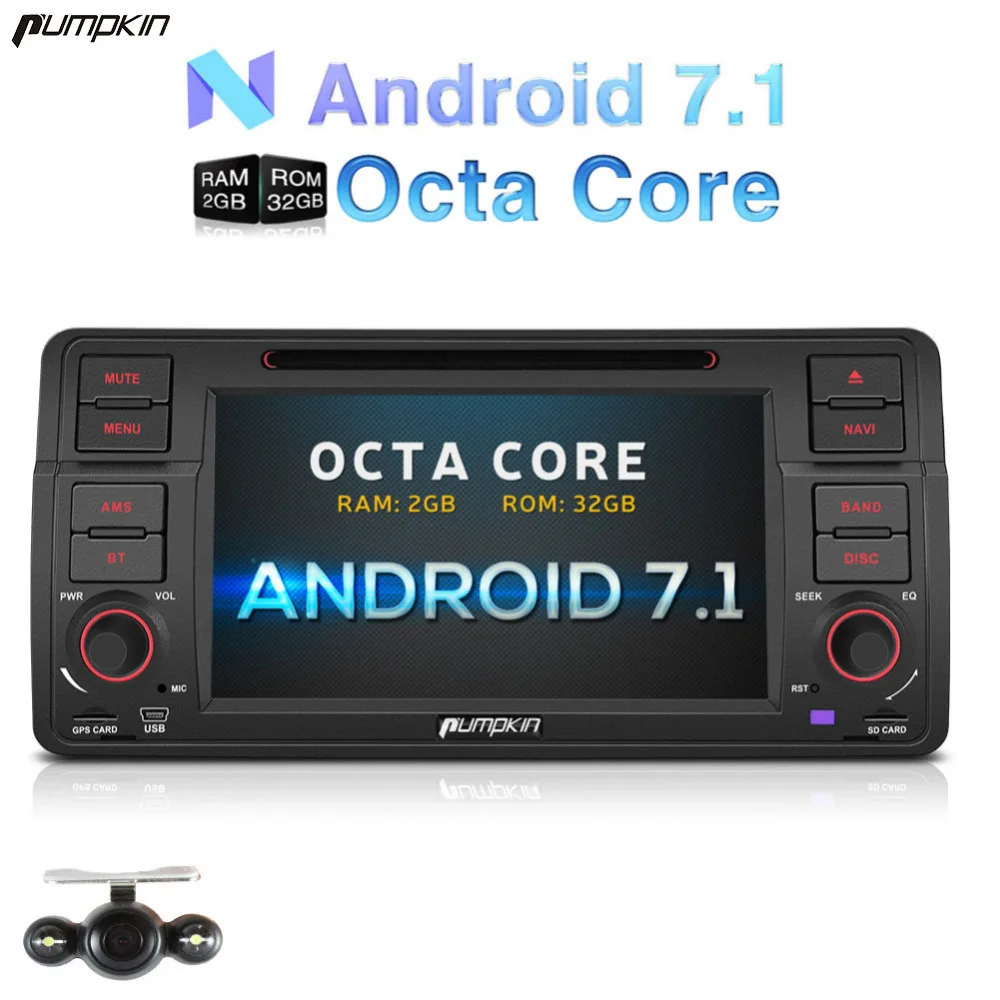 

Wholesale!2 Din 7'' Android 7.1 Car DVD Player For BMW E46/M3 GPS Navigation Bluetooth Car Stereo Wifi 3G FM Rds Radio Headunit
