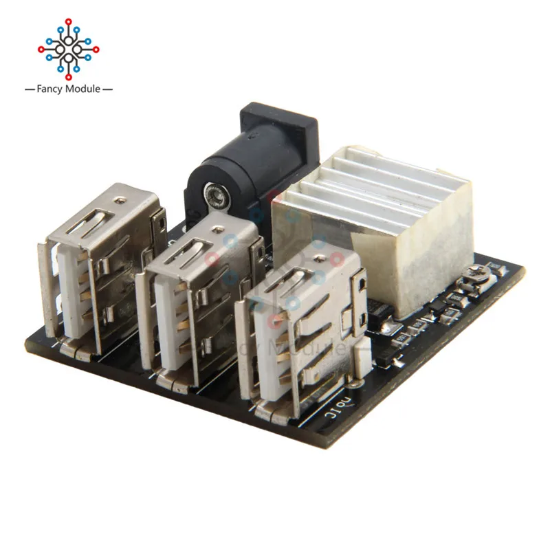 3 USB Mini Charging Module DC-DC 9V/12V To 5V 8A Step Down Power Charger Bank Board Step-Down Buck Converter For Arduino