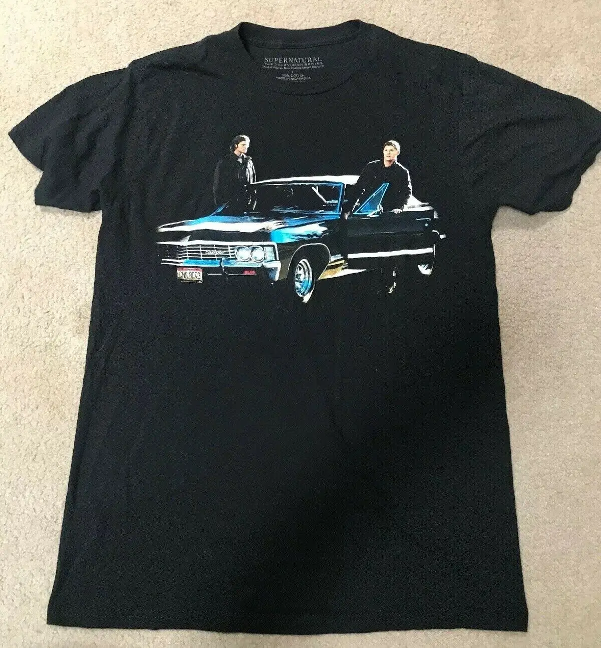 Supernatural Sam and Dean Winchester Unisex T-Shirt ~ Size S-3xL Style Vintage Tees Short Sleeve Funny Top Tee T Shirt |