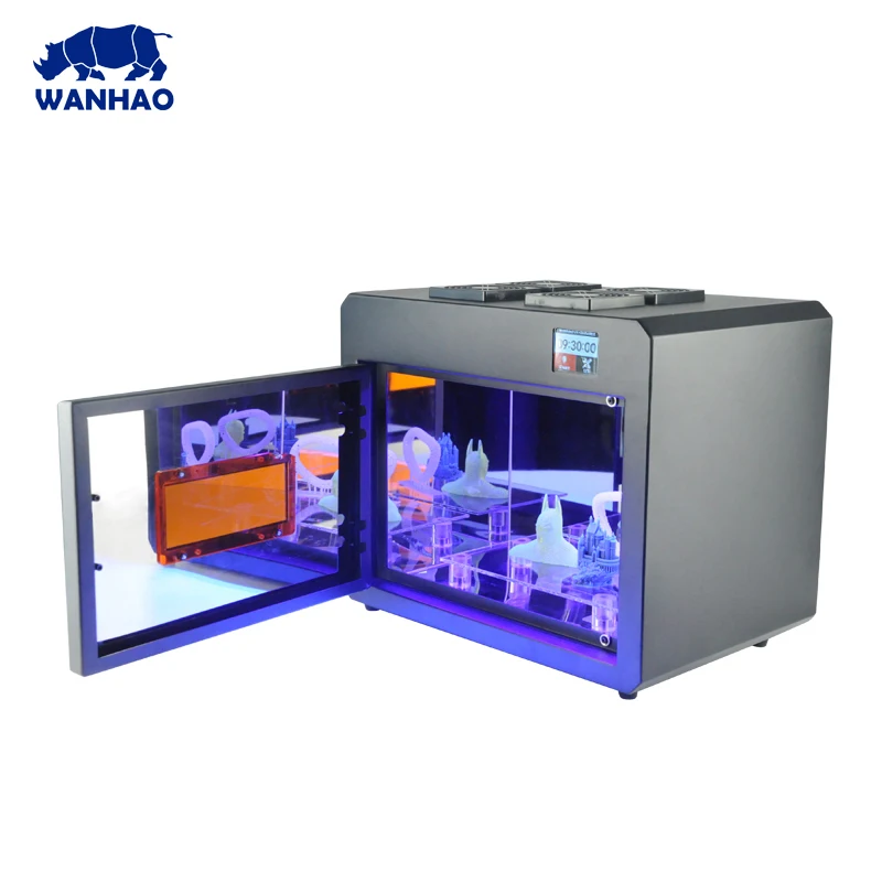 2019 WANHAO 3D принтер новая версия коробка для УФ отверждения BOXMAN продажи камера