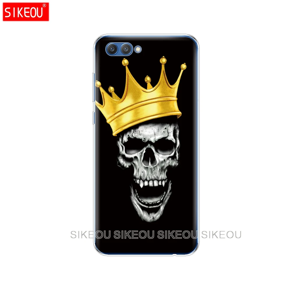 Силиконовый чехол для телефона Huawei Honor 10 V10 3c 4C 5c 5x 4A 6A 6C pro 6X 7X 6 7 8 9 LITE череп скелет