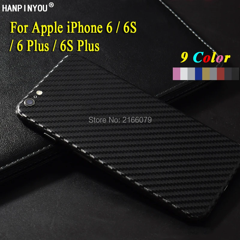 For Apple iPhone 6 / 6S Plus 360 Degree Full Cover Back Decal Skin 3D Carbon Fiber Phone Protective Sticker Case |